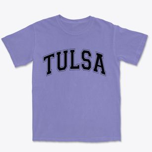 Tulsa Oklahoma Varsity Premium Heavyweight T-shirt