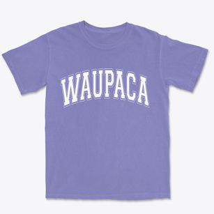 Waupaca Wisconsin Varsity Premium Heavyweight T-shirt