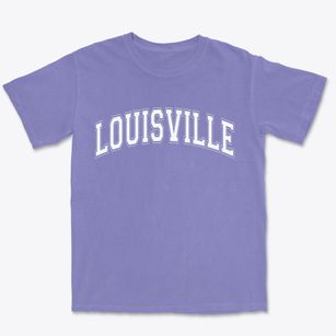 Louisville Nebraska Varsity Premium Heavyweight T-shirt