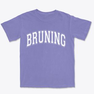 Bruning Nebraska Varsity Premium Heavyweight T-shirt