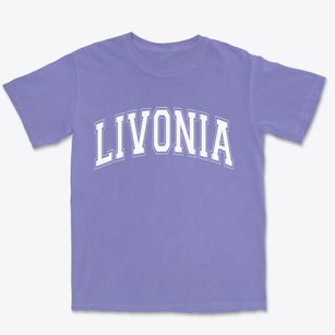 Livonia New York Varsity Premium Heavyweight T-shirt