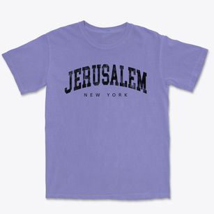Jerusalem New York Urban Vibe Premium Heavyweight T-shirt