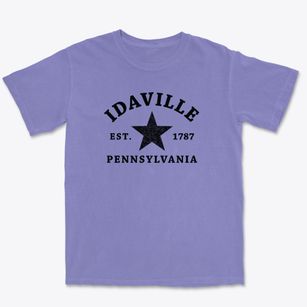 Idaville Pennsylvania Star Premium Heavyweight T-shirt