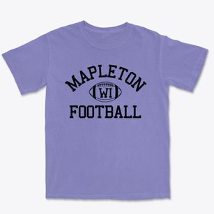 Mapleton Wisconsin Football Premium Heavyweight T-shirt