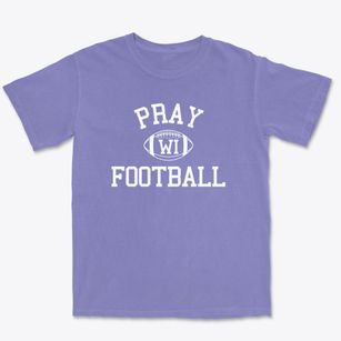 Pray Wisconsin Football Premium Heavyweight T-shirt