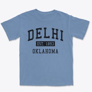 Delhi Oklahoma Classic Established Premium Heavyweight T-shirt
