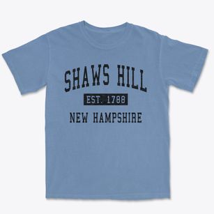 Shaws Hill New Hampshire Classic Established Premium Heavyweight T-shirt