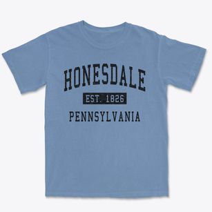 Honesdale Pennsylvania Classic Established Premium Heavyweight T-shirt
