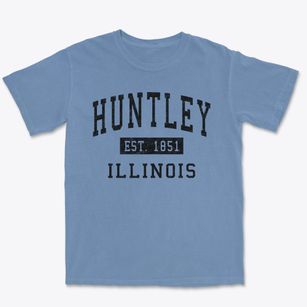 Huntley Illinois Classic Established Premium Heavyweight T-shirt