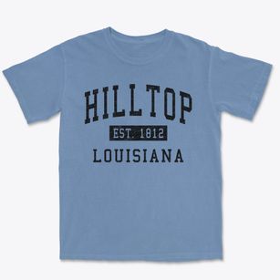 Hilltop Louisiana Classic Established Premium Heavyweight T-shirt