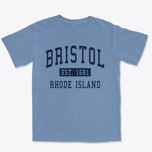 Bristol Rhode Island Classic Established Premium Heavyweight T-shirt