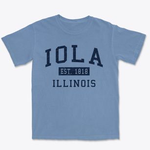 Iola Illinois Classic Established Premium Heavyweight T-shirt