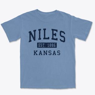 Niles Kansas Classic Established Premium Heavyweight T-shirt