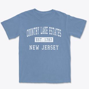 Country Lake Estates New Jersey Classic Established Premium Heavyweight T-shirt