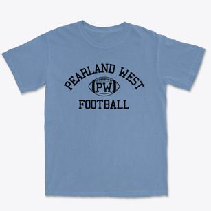 Pearland West Junior High School Classic Football Premium Heavyweight T-shirt