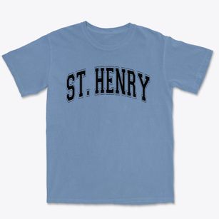 St Henry Parish Varsity Arch Premium Heavyweight T-shirt