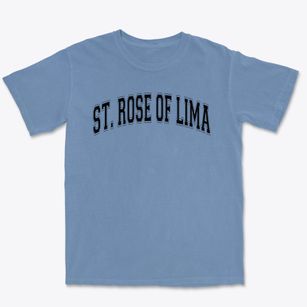 Saint Rose Of Lima School Varsity Arch Premium Heavyweight T-shirt