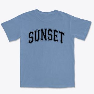Sunset Elementary School Varsity Arch Premium Heavyweight T-shirt