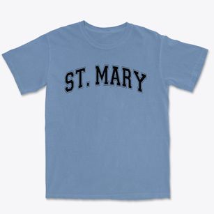 St Mary Of Gostyn Parish Varsity Arch Premium Heavyweight T-shirt