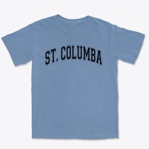 St. Columba Parish In Paxton Varsity Arch Premium Heavyweight T-shirt