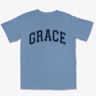 Grace Community Chapel & Family Center Varsity Arch Premium Heavyweight T-shirt