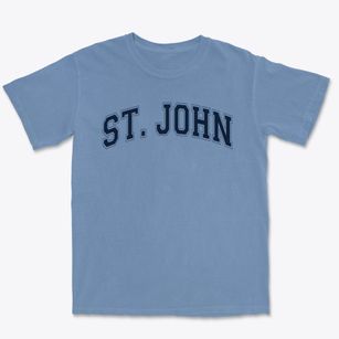 Saint John Elementary School Varsity Arch Premium Heavyweight T-shirt