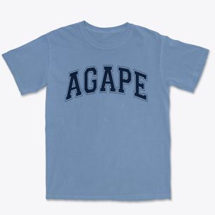 Agape Christian School Varsity Arch Premium Heavyweight T-shirt