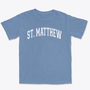 Saint Matthew School Varsity Arch Premium Heavyweight T-shirt