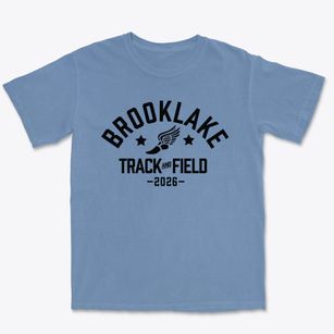 Brooklake Christian School Track and Field Premium Heavyweight T-shirt