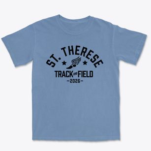 Saint Therese School Track and Field Premium Heavyweight T-shirt