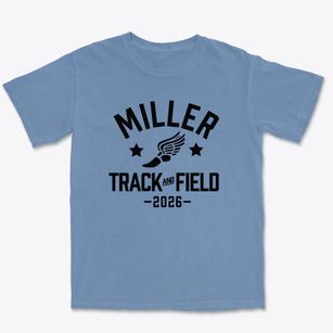 Miller Elementary School Track and Field Premium Heavyweight T-shirt