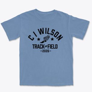 C I Wilson Academy Track and Field Premium Heavyweight T-shirt