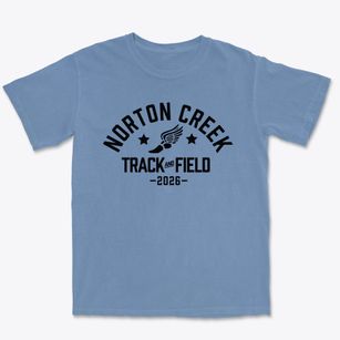 Norton Creek Elementary School Track and Field Premium Heavyweight T-shirt