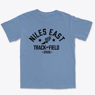 Niles East High School Track and Field Premium Heavyweight T-shirt