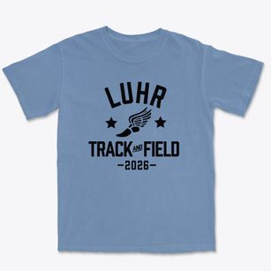 Luhr Elementary School Track and Field Premium Heavyweight T-shirt