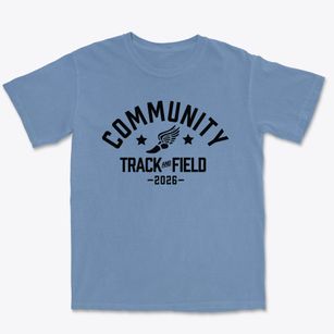 Community Montessori School Track and Field Premium Heavyweight T-shirt