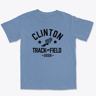 Clinton Middle School Track and Field Premium Heavyweight T-shirt