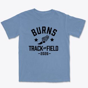 Burns Elementary Middle School Track and Field Premium Heavyweight T-shirt