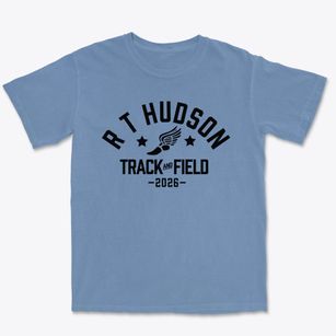 R T Hudson Elementary School Track and Field Premium Heavyweight T-shirt