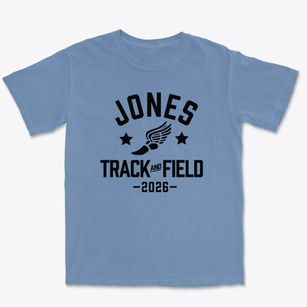 Jones Middle School Track and Field Premium Heavyweight T-shirt