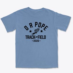 O R Pope Elementary School Track and Field Premium Heavyweight T-shirt