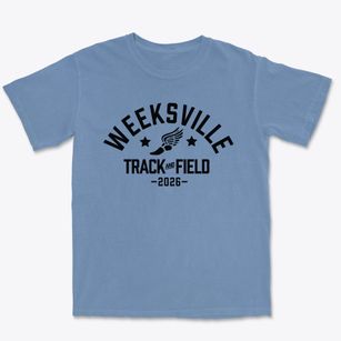 Weeksville Elementary School Track and Field Premium Heavyweight T-shirt