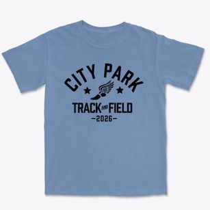 City Park Elementary School Track and Field Premium Heavyweight T-shirt