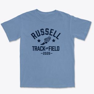 Russell Elementary School Track and Field Premium Heavyweight T-shirt