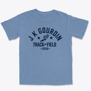 J K Gourdin Elementary School Track and Field Premium Heavyweight T-shirt