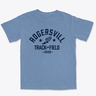 Rogersvill High School Track and Field Premium Heavyweight T-shirt