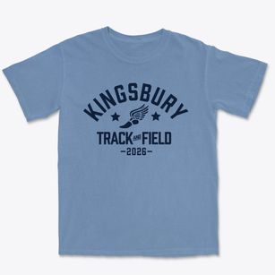 Kingsbury Elementary School Track and Field Premium Heavyweight T-shirt