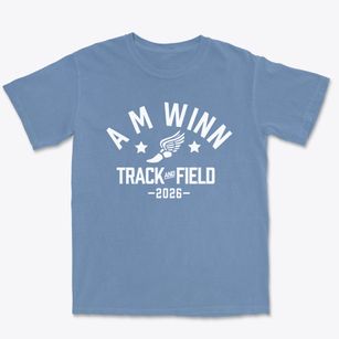 A M Winn Elementary School Track and Field Premium Heavyweight T-shirt