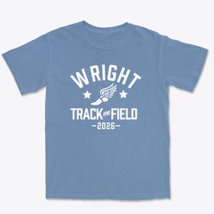 Wright Elementary School Track and Field Premium Heavyweight T-shirt