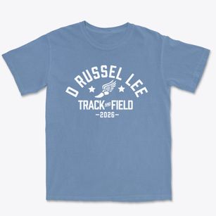 D Russel Lee Career Center Track and Field Premium Heavyweight T-shirt